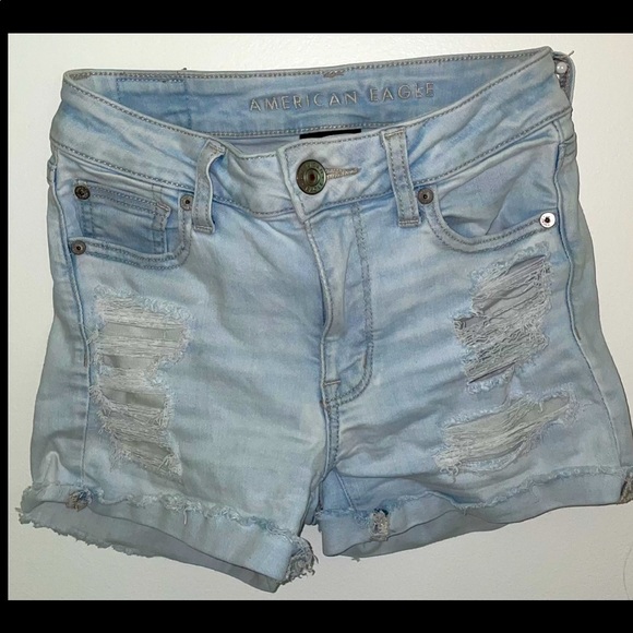 American Eagle Ripped Jean Shorts - Picture 3 of 3